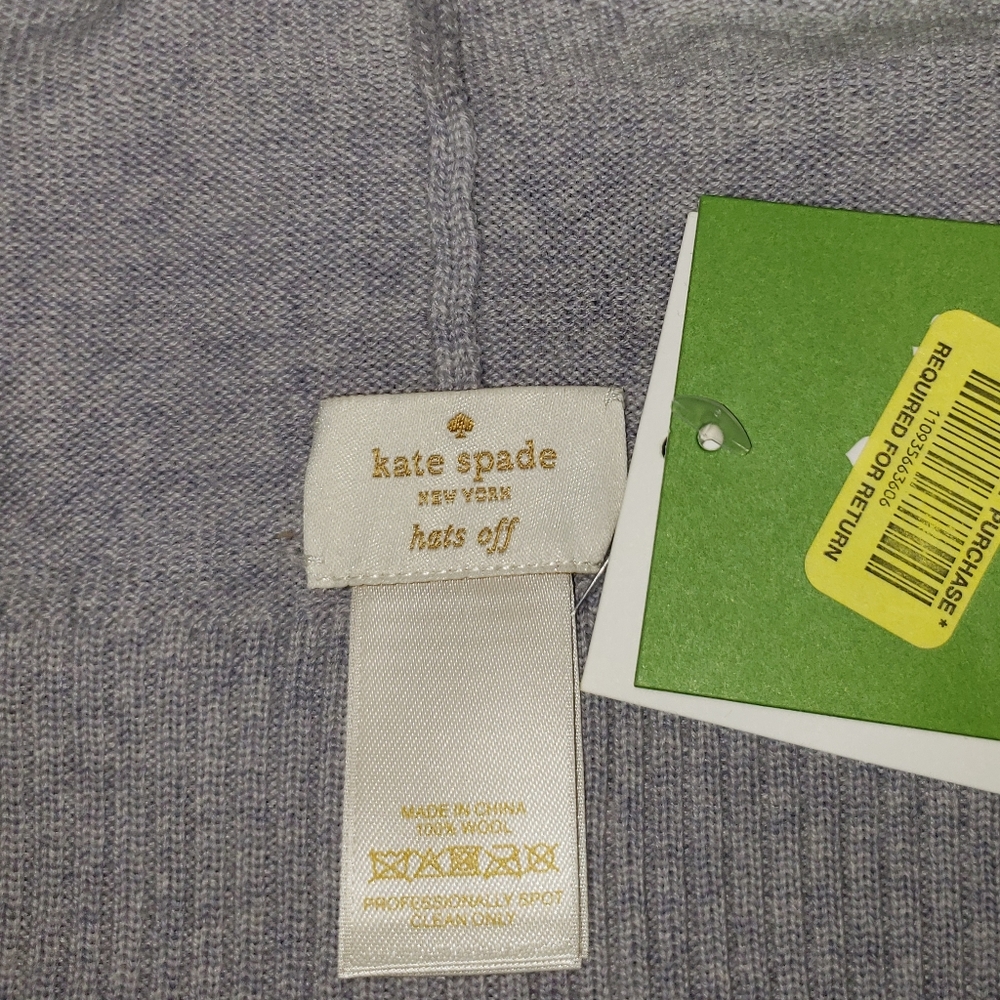 Kate Spade Owl Who Mean Beanie Hat - Picture 6 of 6